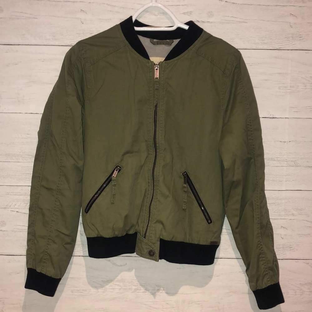 Hollister Green Bomber Jacket